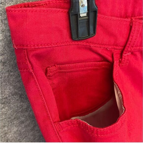 RIDERS by LEE Jeans Women's Size 14P Red Straight Leg Stretch High-Rise Denim - Picture 7 of 14